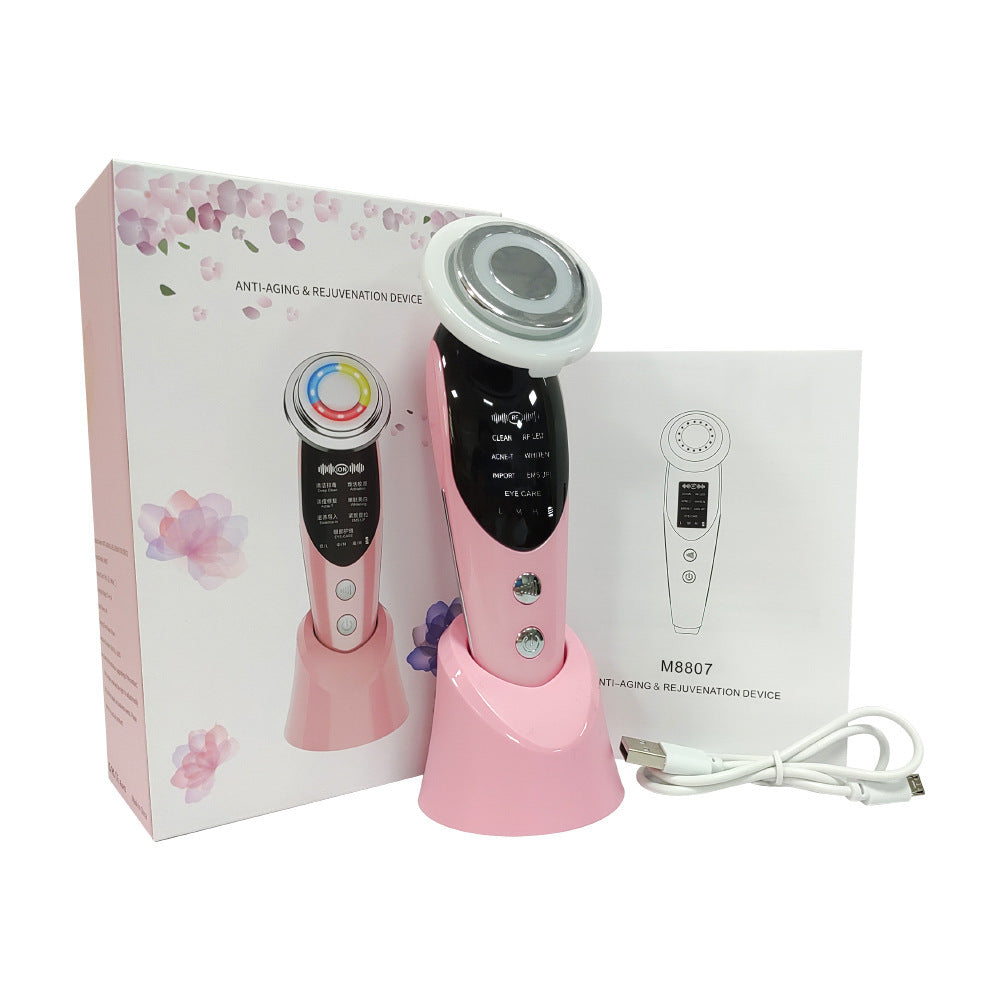 Appareil Visage 7‑en‑1 – Micro-courant, LED & Raffermissement