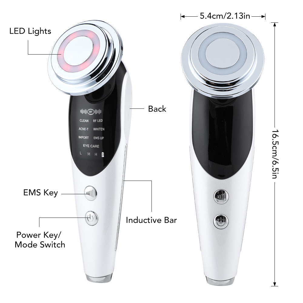 Appareil Visage 7‑en‑1 – Micro-courant, LED & Raffermissement