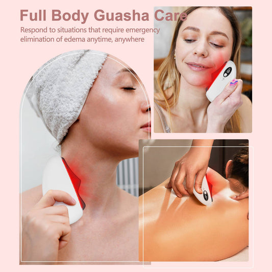 Heated Gua Sha Facial Tool – Obsidian Beauty Sculptor