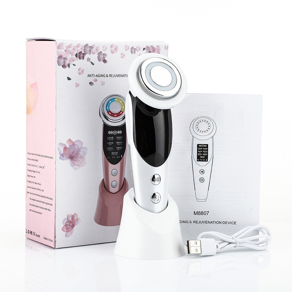 Appareil Visage 7‑en‑1 – Micro-courant, LED & Raffermissement