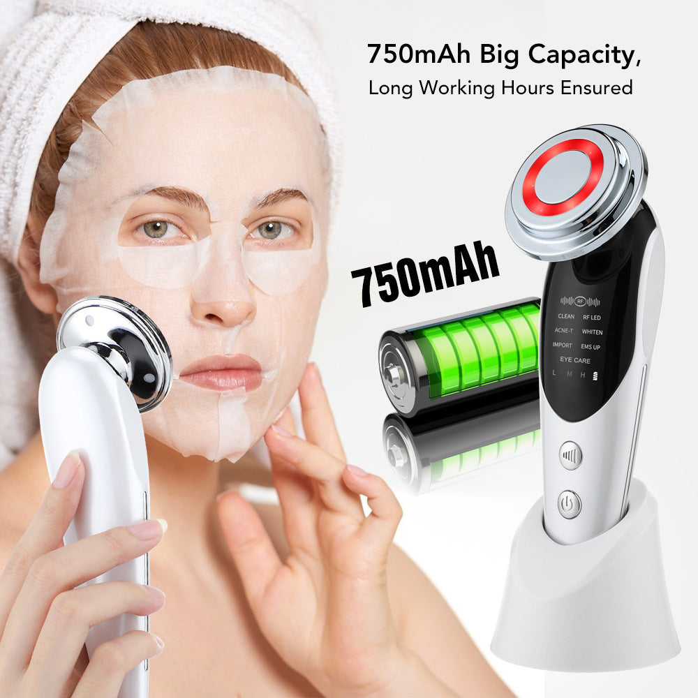 Appareil Visage 7‑en‑1 – Micro-courant, LED & Raffermissement
